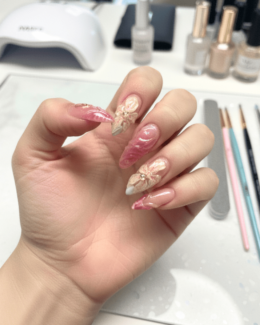 Relaxing nail service at Royal Thy Nails & Spa